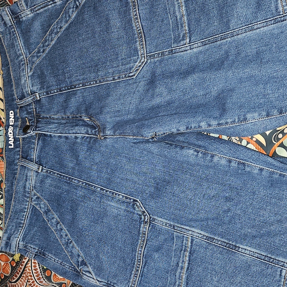 Land's End High Waisted Utility Jeans 16W